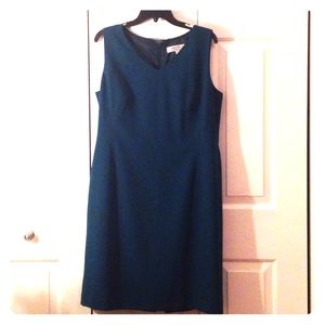 Dark Teal Kasper Separates Dress