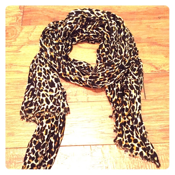 J. Crew Leopard Print Scarf