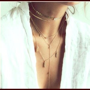 AMARILO 14k gold fill 'pia crystal choker'