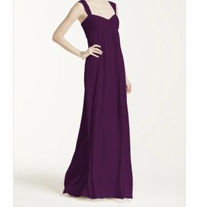 Size 6 Plum David's Bridal Bridesmaid dress