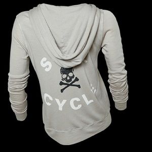 Soulcycle (All Sizes Avail) Skull Zip Up Hoodie.