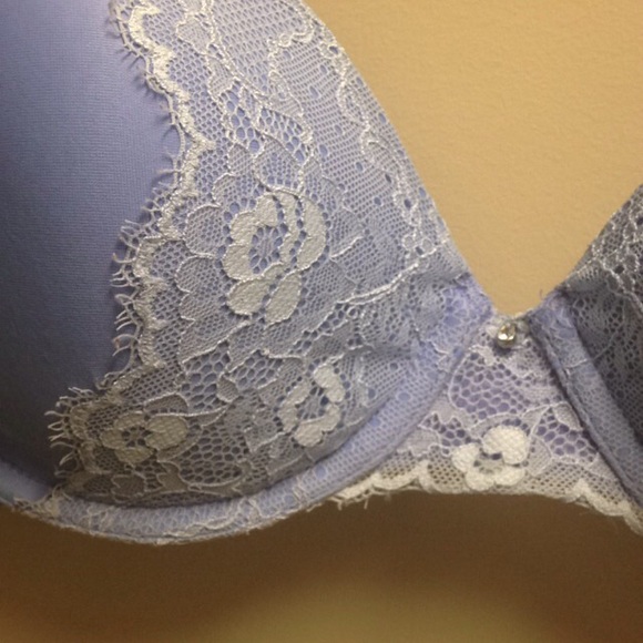 Maidenform periwinkle and Aqua lace bra 38C - Picture 2 of 3