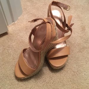 BCBG lightly worn/used wedges