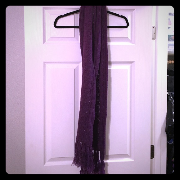 NY Co. Purple Glitter Scarf like new