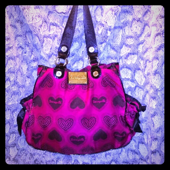 Betsy Johnson sweet heart tote bag