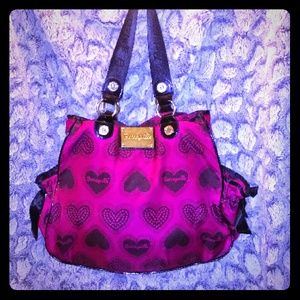 Betsy Johnson sweet heart tote bag
