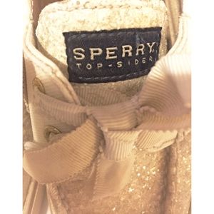 Sparkle sperry boat shoes