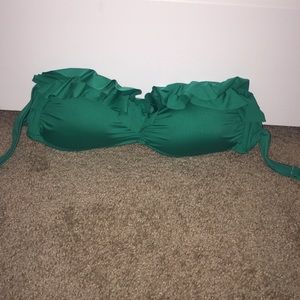 Green bathing suit top