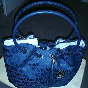 AUTHENTIC Michael Kors Navy Blue Purse