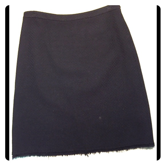 Banana Republic textured woven wool skirt
