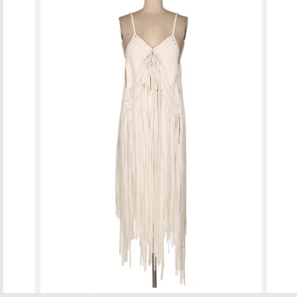 White Fringe Top - Picture 3 of 4