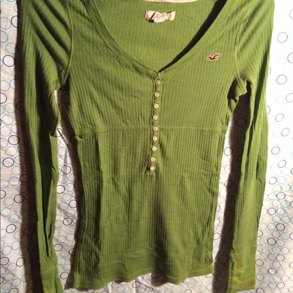 Green Hollister Shirt Size Medium read description - Picture 1 of 4