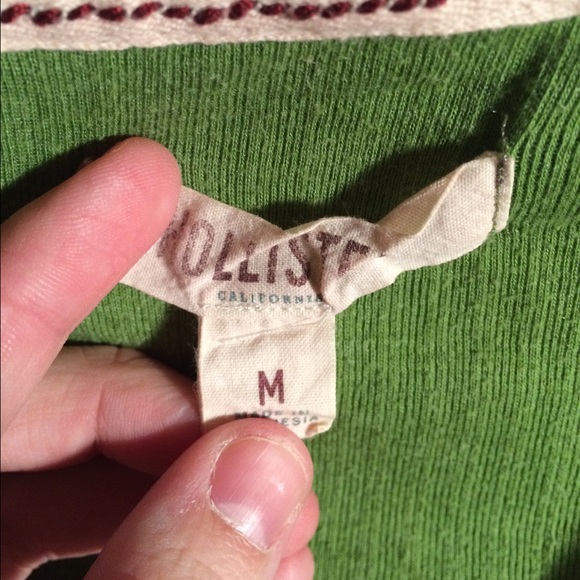 Green Hollister Shirt Size Medium read description - Picture 3 of 4