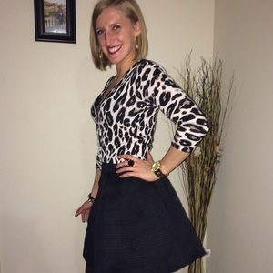 Leopard print cardigan