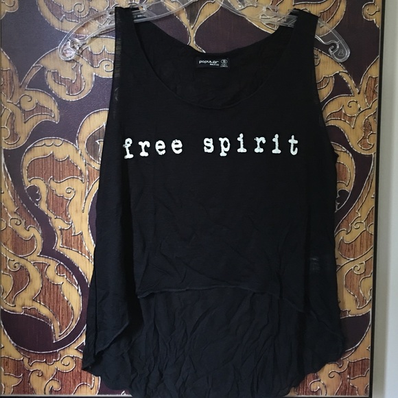 "F r e e S p i r i t" C r o p T o p - Picture 2 of 5