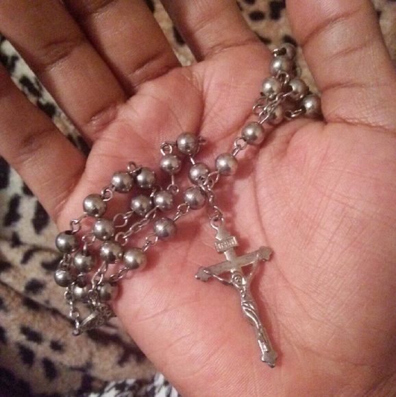 Silver Rosary
