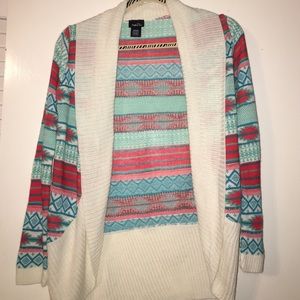 Tribal print cardigan