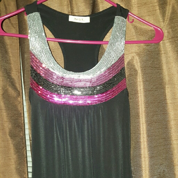 Cute shiny tank top