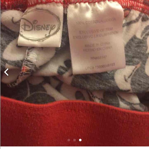 Disney Mickey Mouse quarter pajama pants - Picture 3 of 3