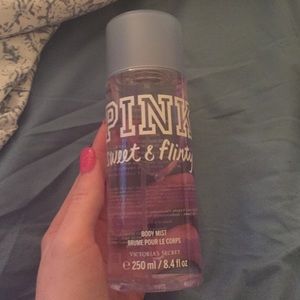pink sweet and flirty body spray