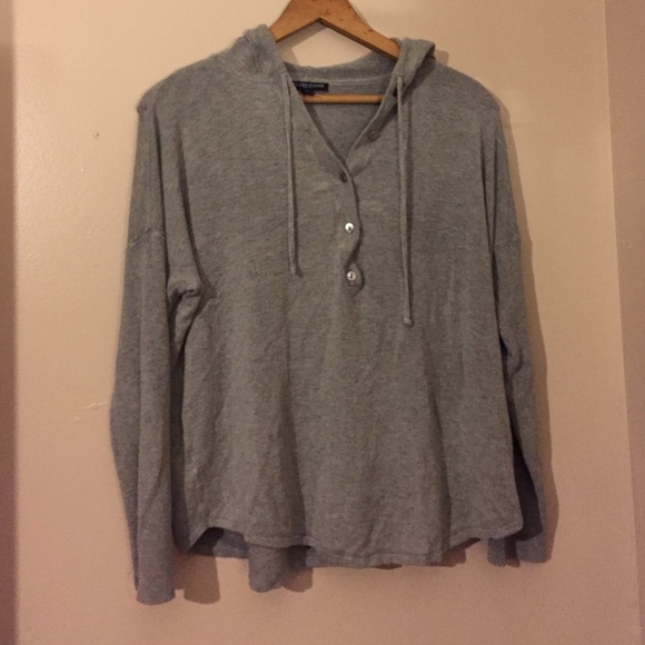 Eileen Fisher hooded sweater petite medium