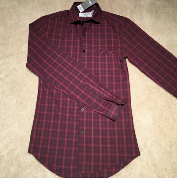 Topshop plad button down