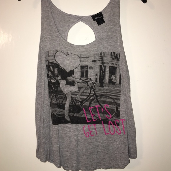Let's get lost hipster tank top