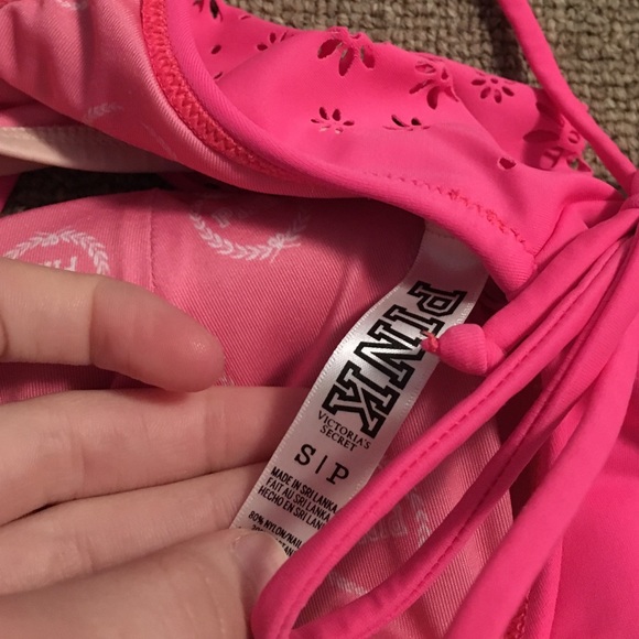 Pink flounce bathing suit - Picture 2 of 2