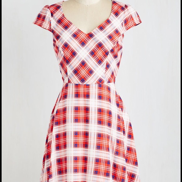 Plaid Modcloth dress