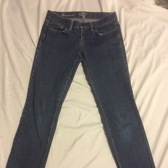 Loft modern slim jeans. Size 0