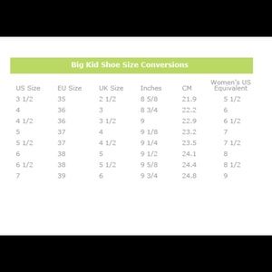 Listing Womens Shoes as kids sizes