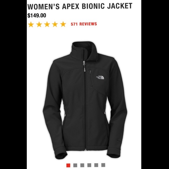 Black Apex Bionic North Face Jacket