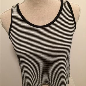 Black and white stripe tank top
