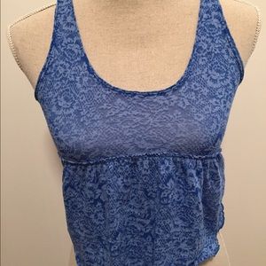 Designer Abercrombie and Fitch blue crop top