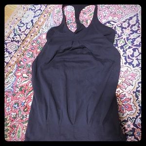 Lulu lemon black tank top, like new condition!