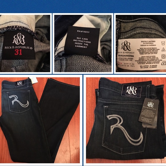 ROCK & REPUBLIC Kasandra Lowrise Bootcut NEW - Picture 4 of 4