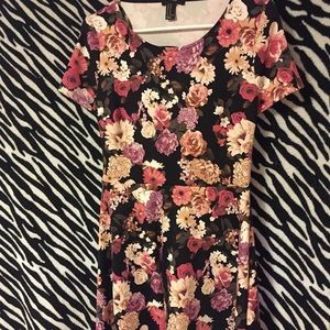 Floral skater dress with back cut out
