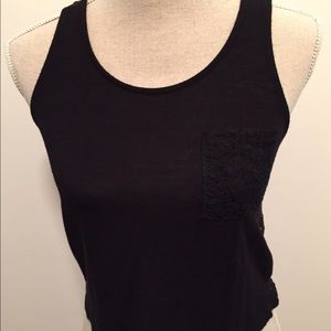 Black lace tank top