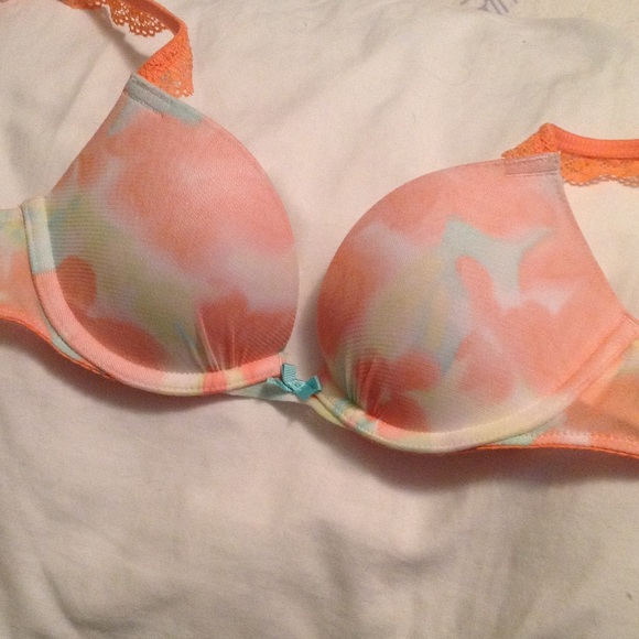 Orange pastel bra