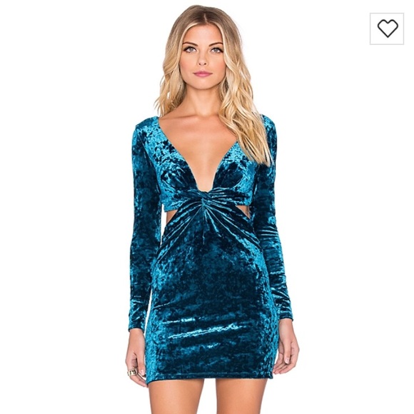 Blue Life Velvet Dress