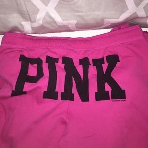 Pink capri sweat pants