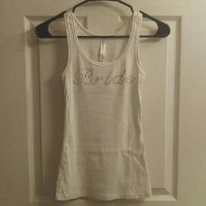 Rhinestone Bride Tank top