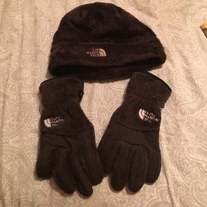 North Face Gloves and Hat