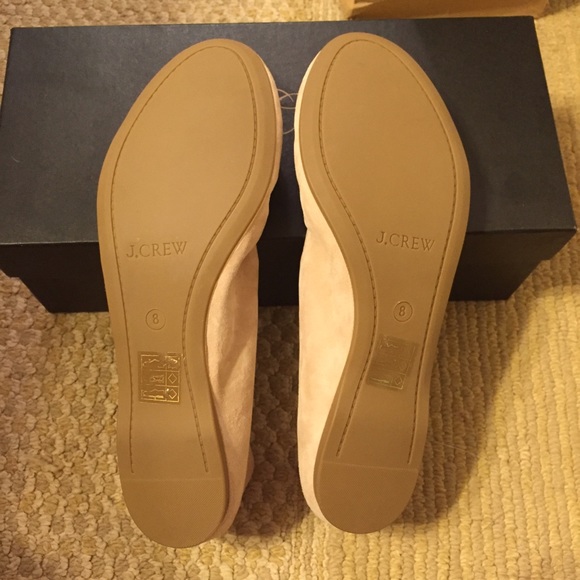Sold! J Crew Cece suede ballet flats sandy brown S - Picture 3 of 4