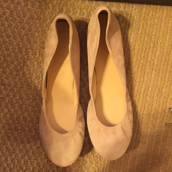 Sold! J Crew Cece suede ballet flats sandy brown S - Picture 4 of 4