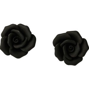 Hot topic Black Rose Earrings!💕