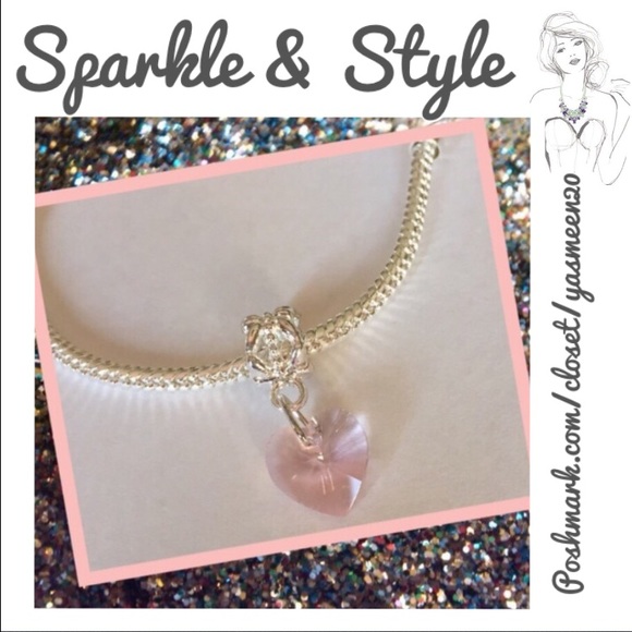 💗Pink heart charm💗
