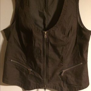 Brown vest, NWOT