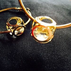 Gold hoop earrings