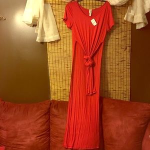 A sexy red top long in back and front